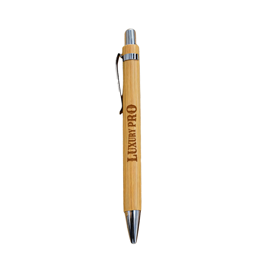 Carved Bamboo Ballpoint Pen