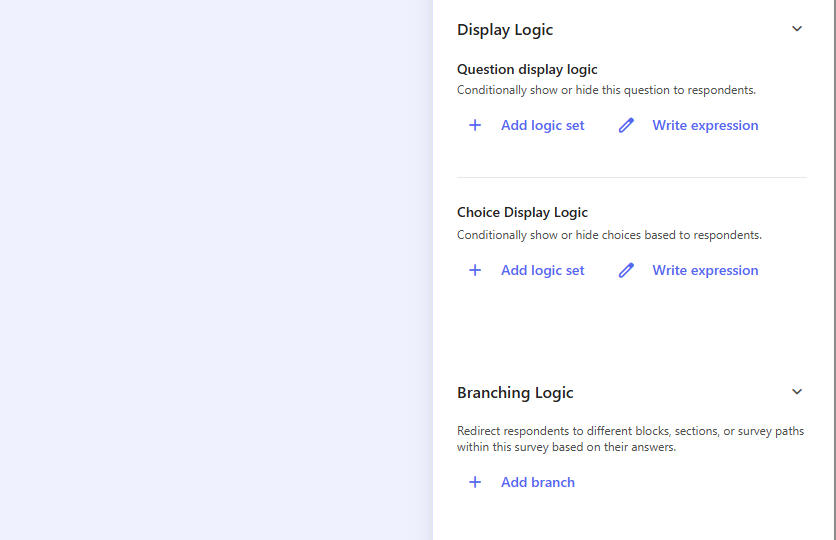Rethinking survey logic experience