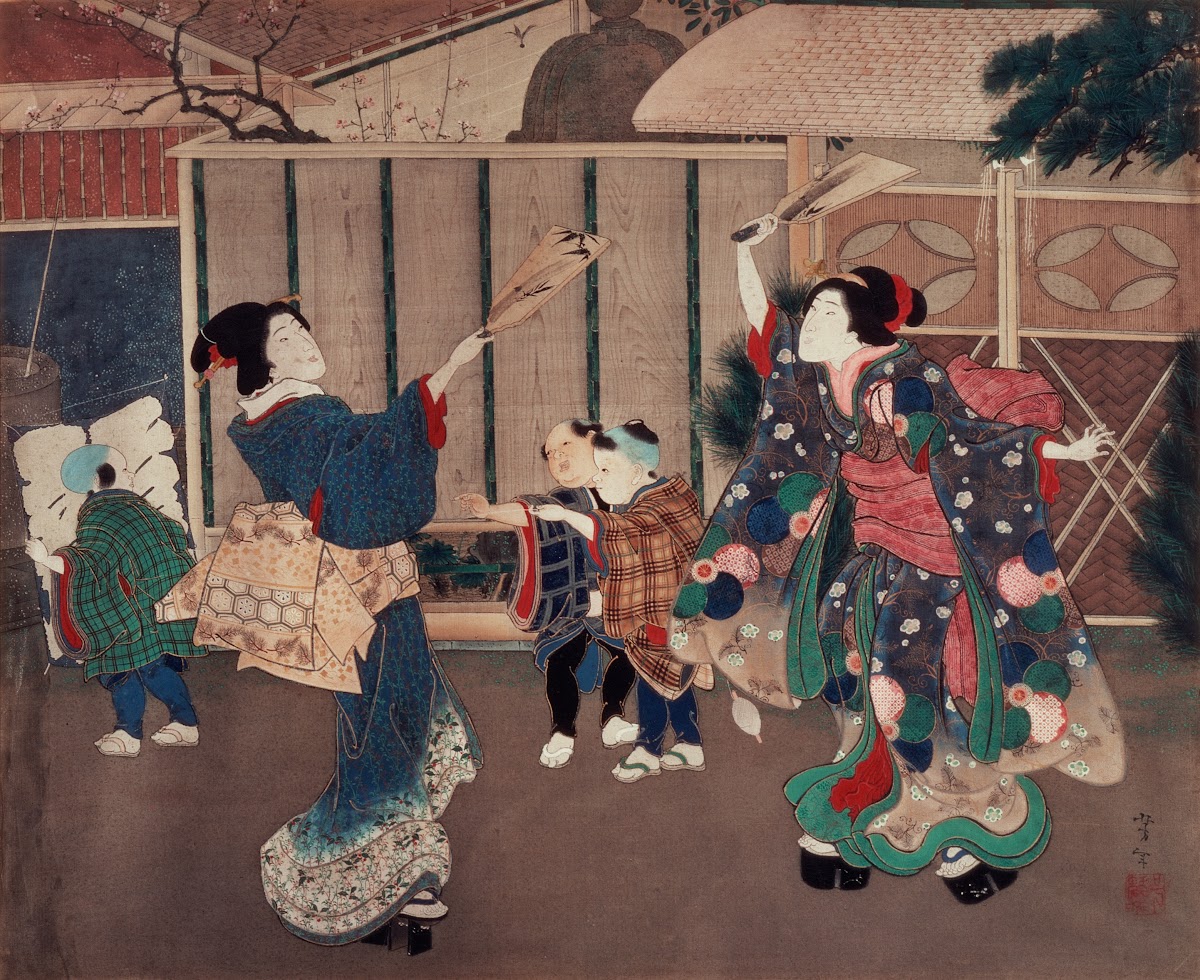 January Celebrating the New Year 1860s