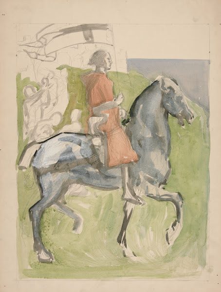 Galahad Departs study for The Quest of the Holy Grail