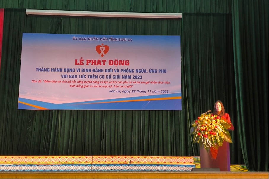Lễ phát động Tháng hành động vì bình đẳng giới và phòng ngừa, ứng phó với bạo lực trên cơ sở giới năm 2023 tại Trường Đại học Tây Bắc