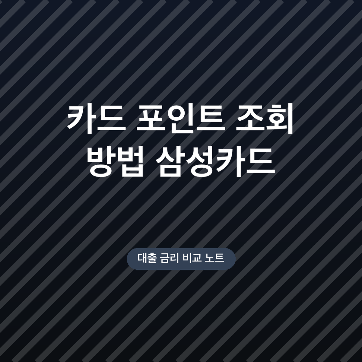 카드 포인트 조회 방법 삼성카드 등 카드사별 통합조회