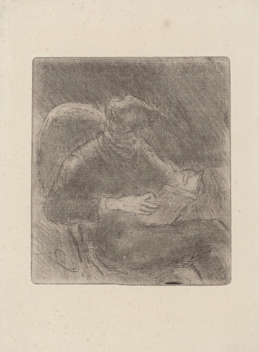 Jeune homme lisant Georges Pissarro 1889
