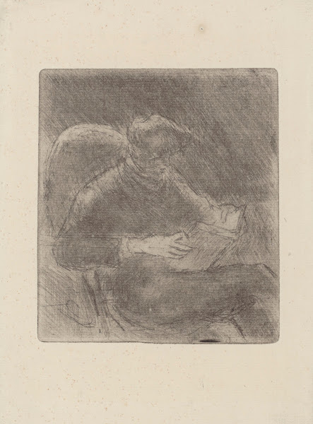 Jeune homme lisant Georges Pissarro 1889