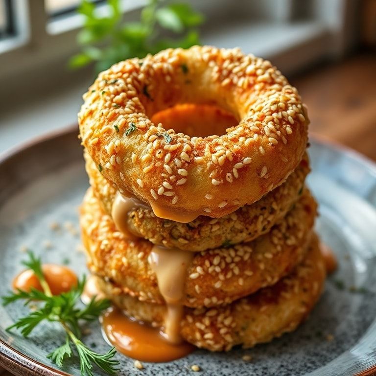 Crispy Sesame Bread Rings: A Taste of Mediterranean Bliss – Easy & Homemade Snack finished