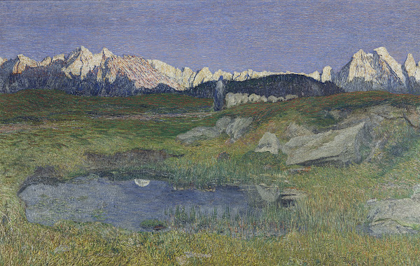 Alpine Landscape at Sunset 1895  1898