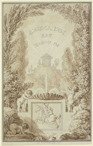Titelblatt der Melanges des Claude Joseph Dorat 1776