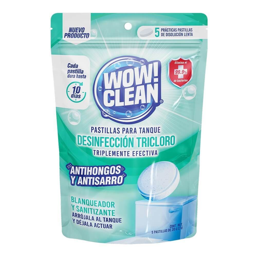Pastillas para tanque Wow! Clean® Desinfección Tricloro , 5 pastillas