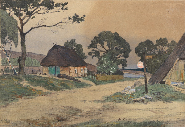 Abend im Haidedorf 1910