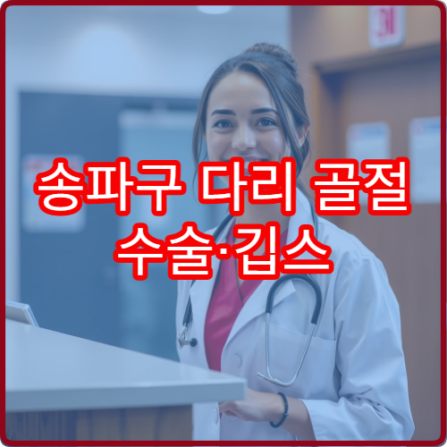 송파구 다리 골절 수술·깁스 치료 가능한 정형외과 안내