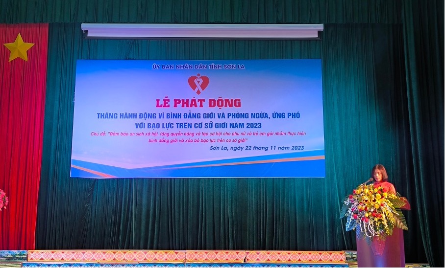 Lễ phát động Tháng hành động vì bình đẳng giới và phòng ngừa, ứng phó với bạo lực trên cơ sở giới năm 2023 tại Trường Đại học Tây Bắc