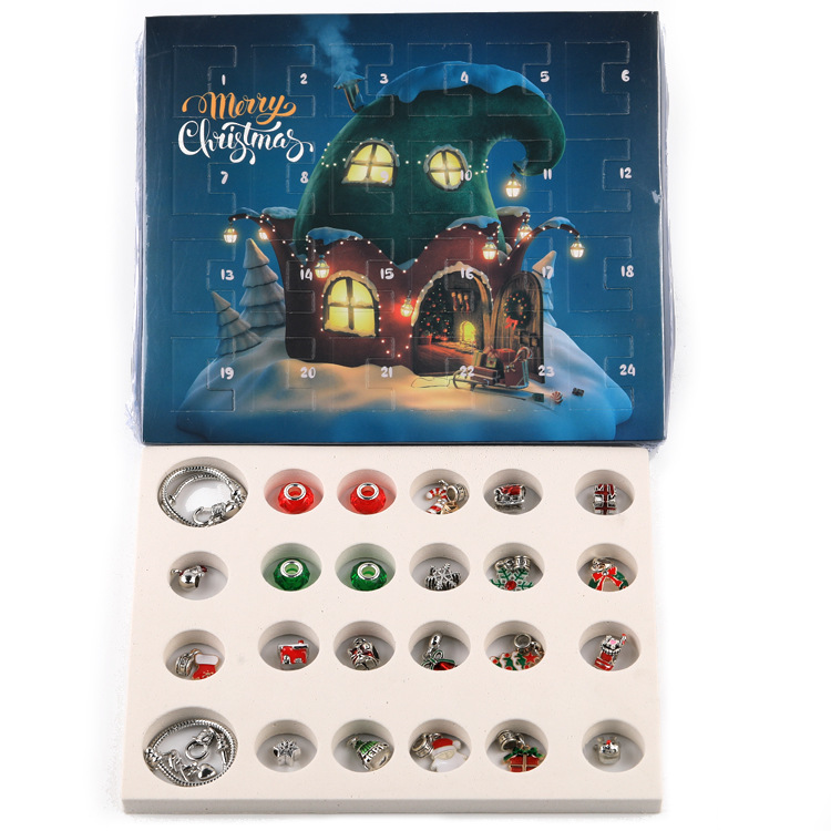 Christmas Advent Calendar with DIY Bracelet Set