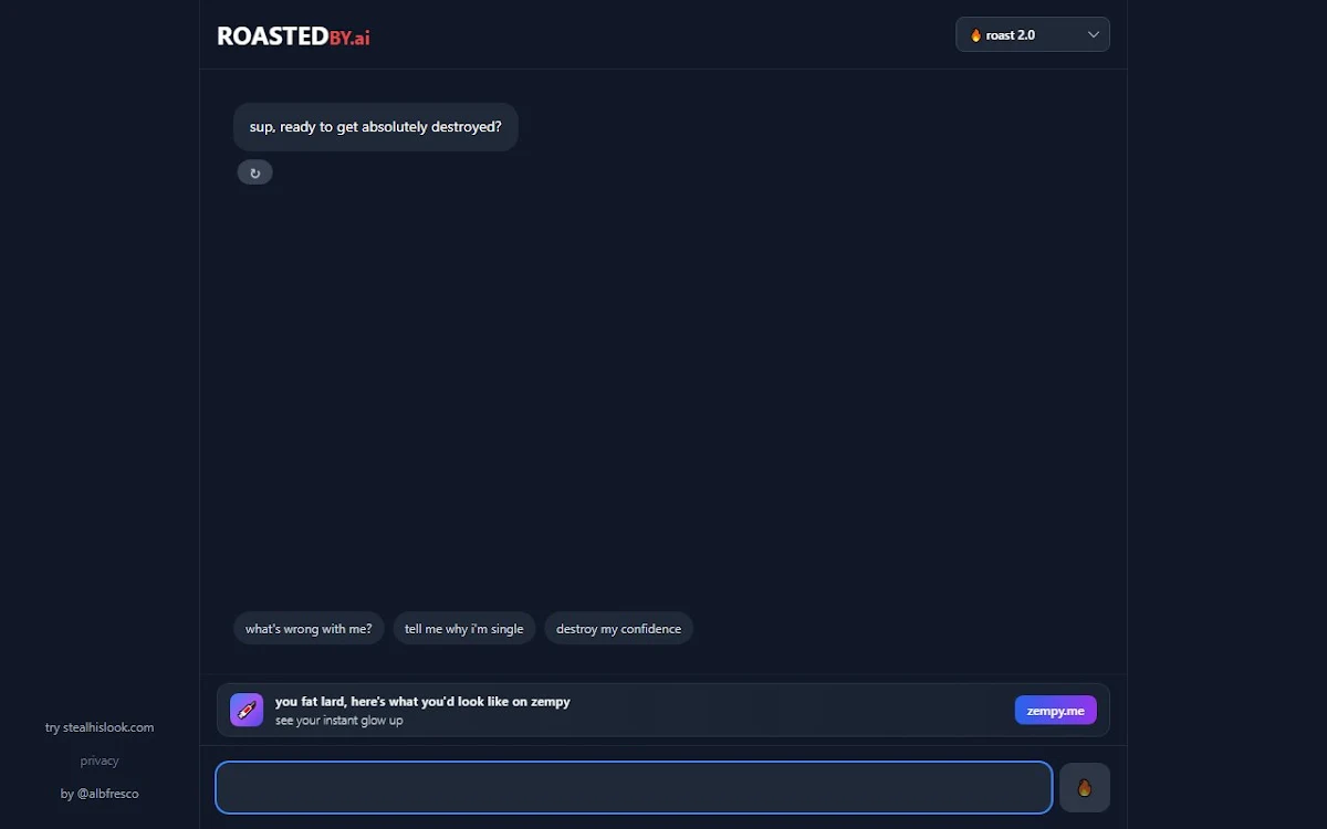 Captura de Roast AI