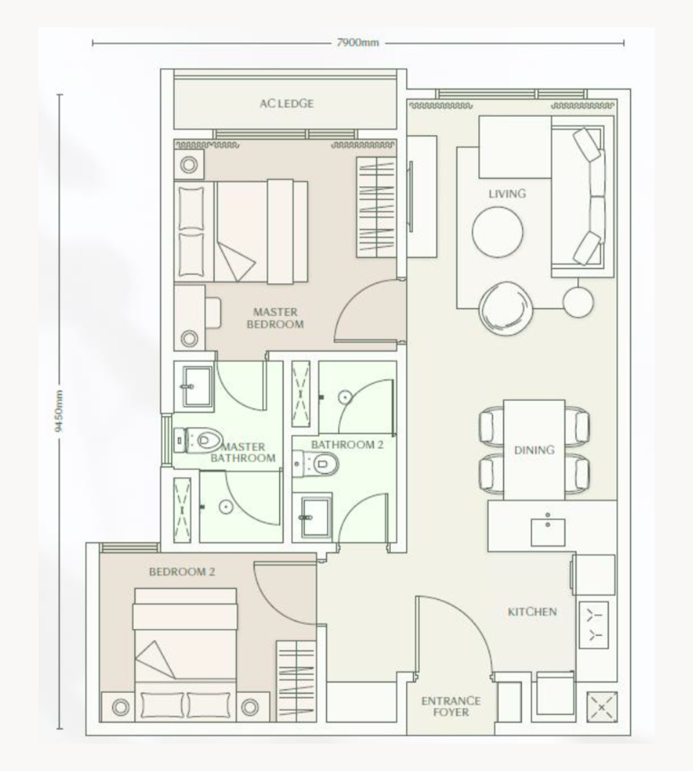 Parkside Residence 戶型圖