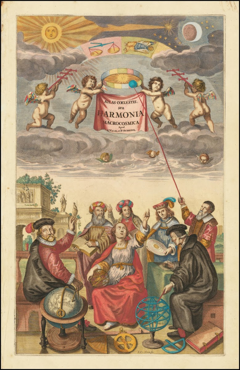 Title Page of Atlas Coelestius seu Harmonia Macrocosmica 1660