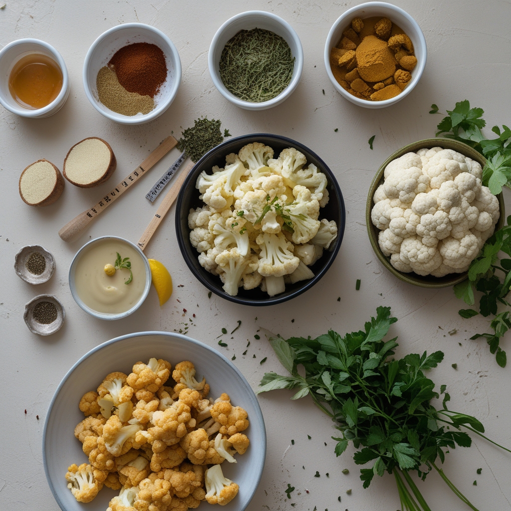 Ingredients for Turkish Cauliflower Breakfast Hash – Easy Homemade Flavorful Start