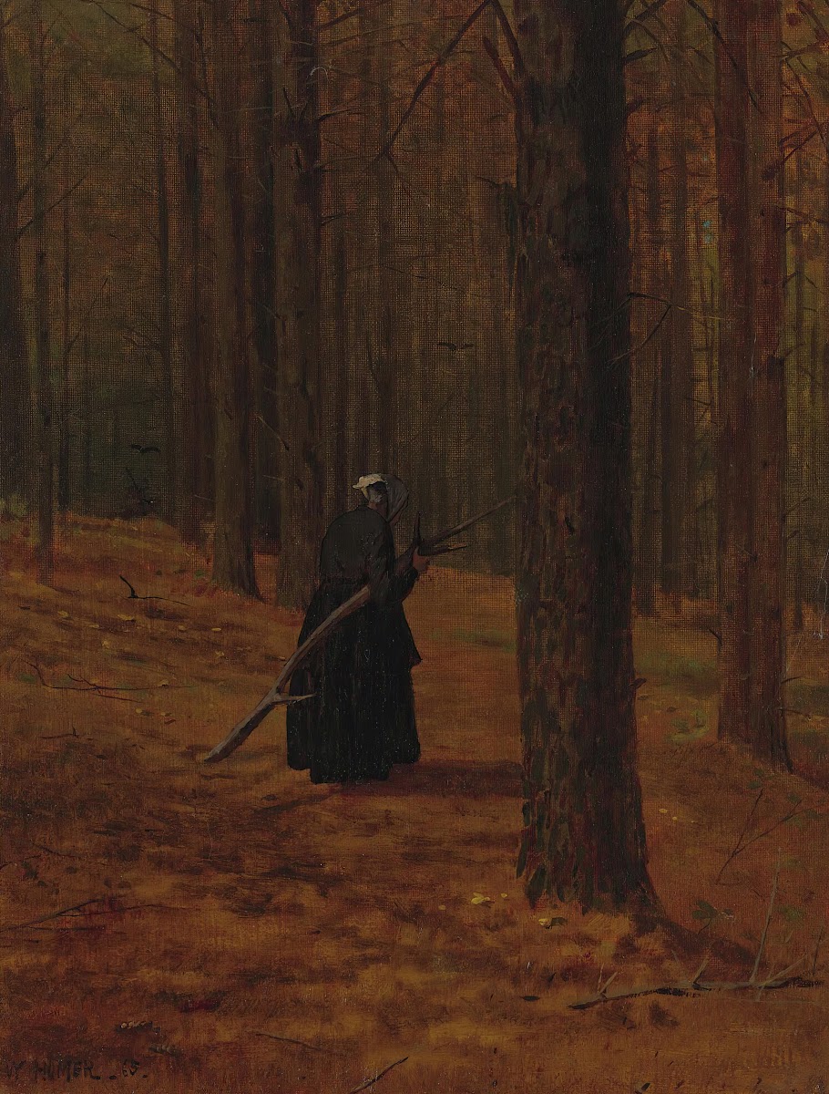 Old Woman Gathering Faggots 1865