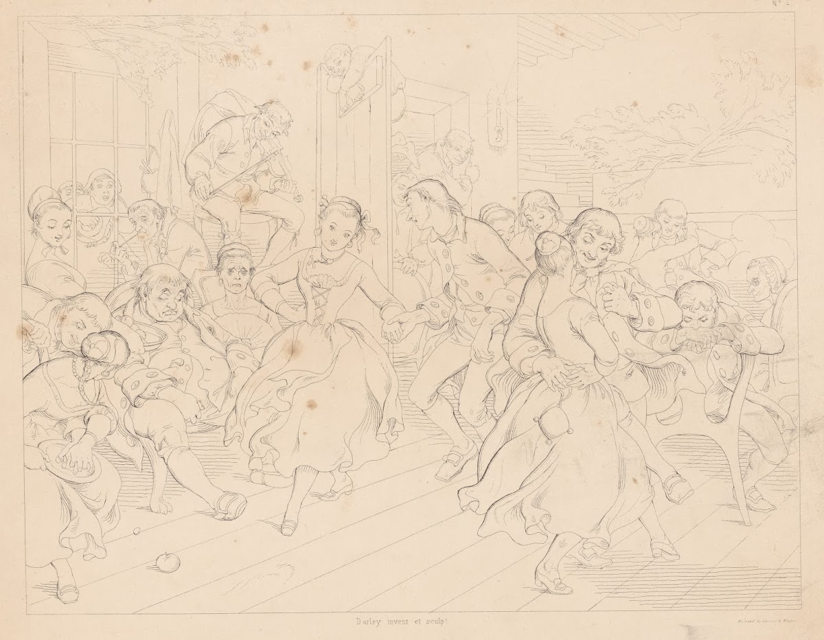 Scene at a dance 1840 1850