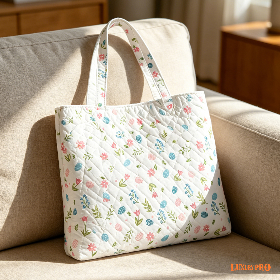 Quilted Tote Bag & Free-Motion Embroidery Wallet Set