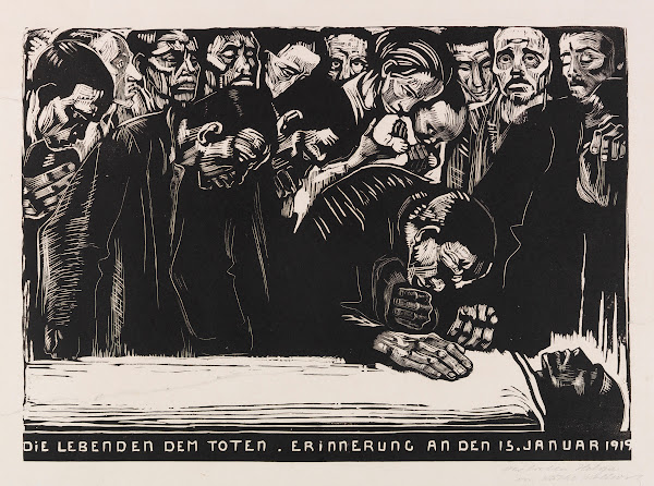 Gedenkblatt für Karl Liebknecht 1919