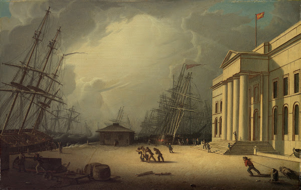 The Custom House at Greenock Scotland 1828