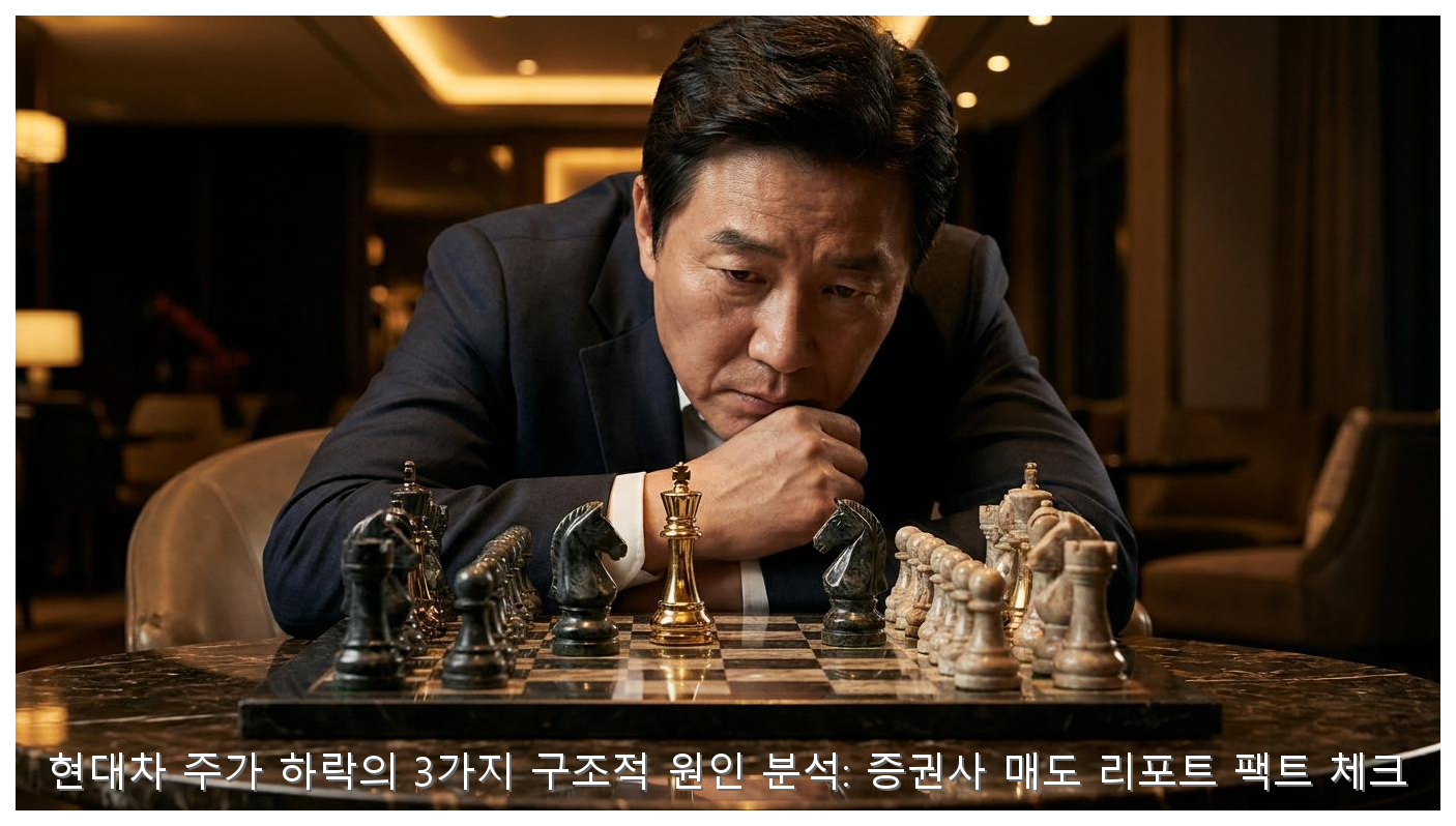 현대차 주가 하락의 3가지 구조적 원인 분석: 증권사 매도 리포트 팩트 체크 핵심 안내 및 분석 인포그래픽 (6)