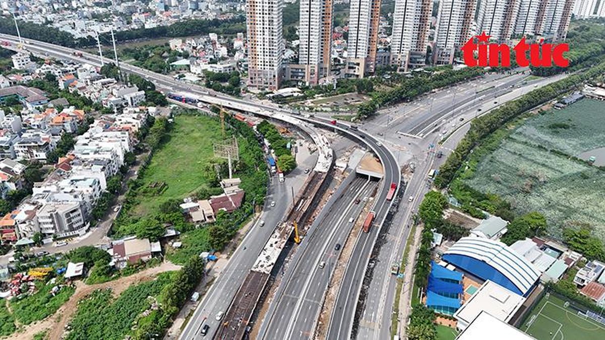 TP Hồ Chí Minh tăng tốc hoàn thiện nhánh cầu vượt N4 nút giao An Phú - Báo Tin Tức TTXVN