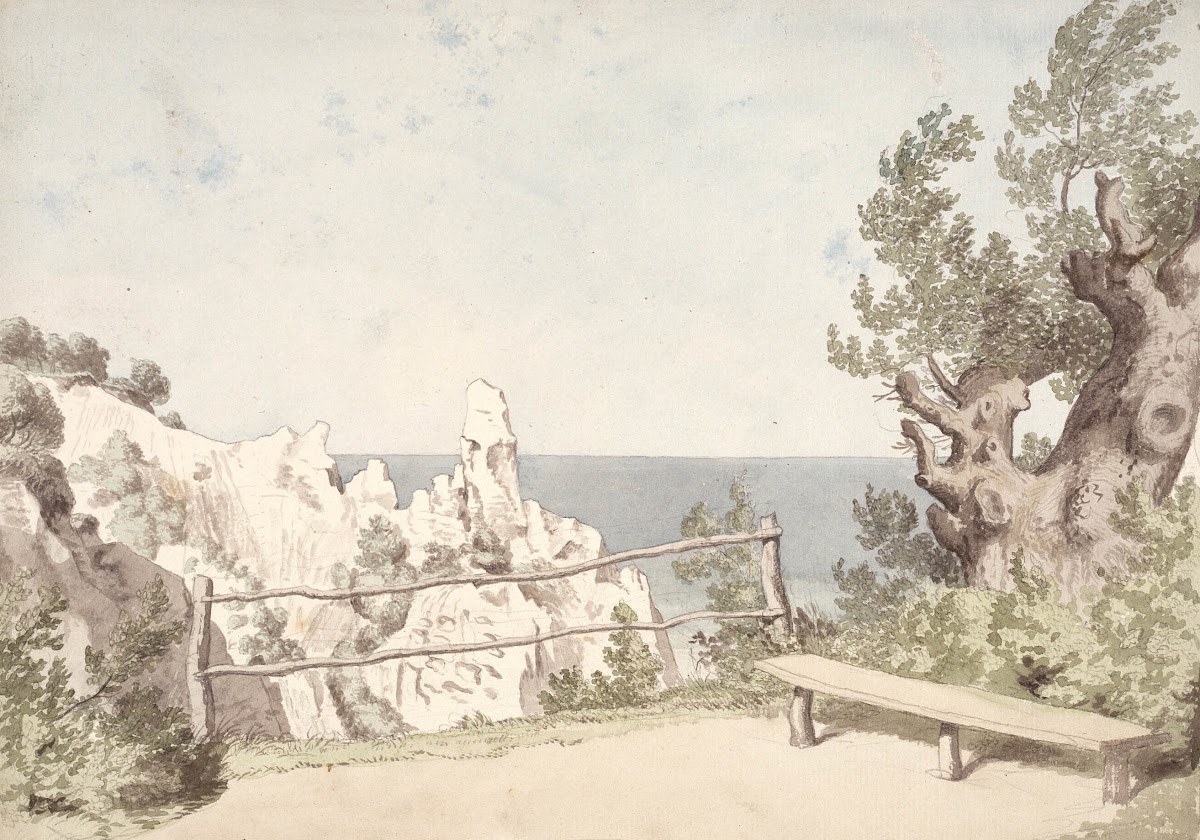 Udsigt fra Møns Klint ved Sommerspiret 1809