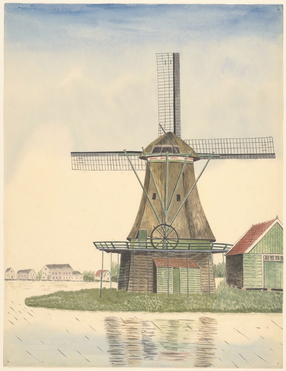 molens oliemolen De Zeemeeuw Westzaandam 1930 1945