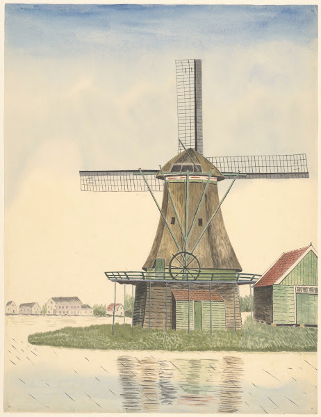 molens oliemolen De Zeemeeuw Westzaandam 1930 1945