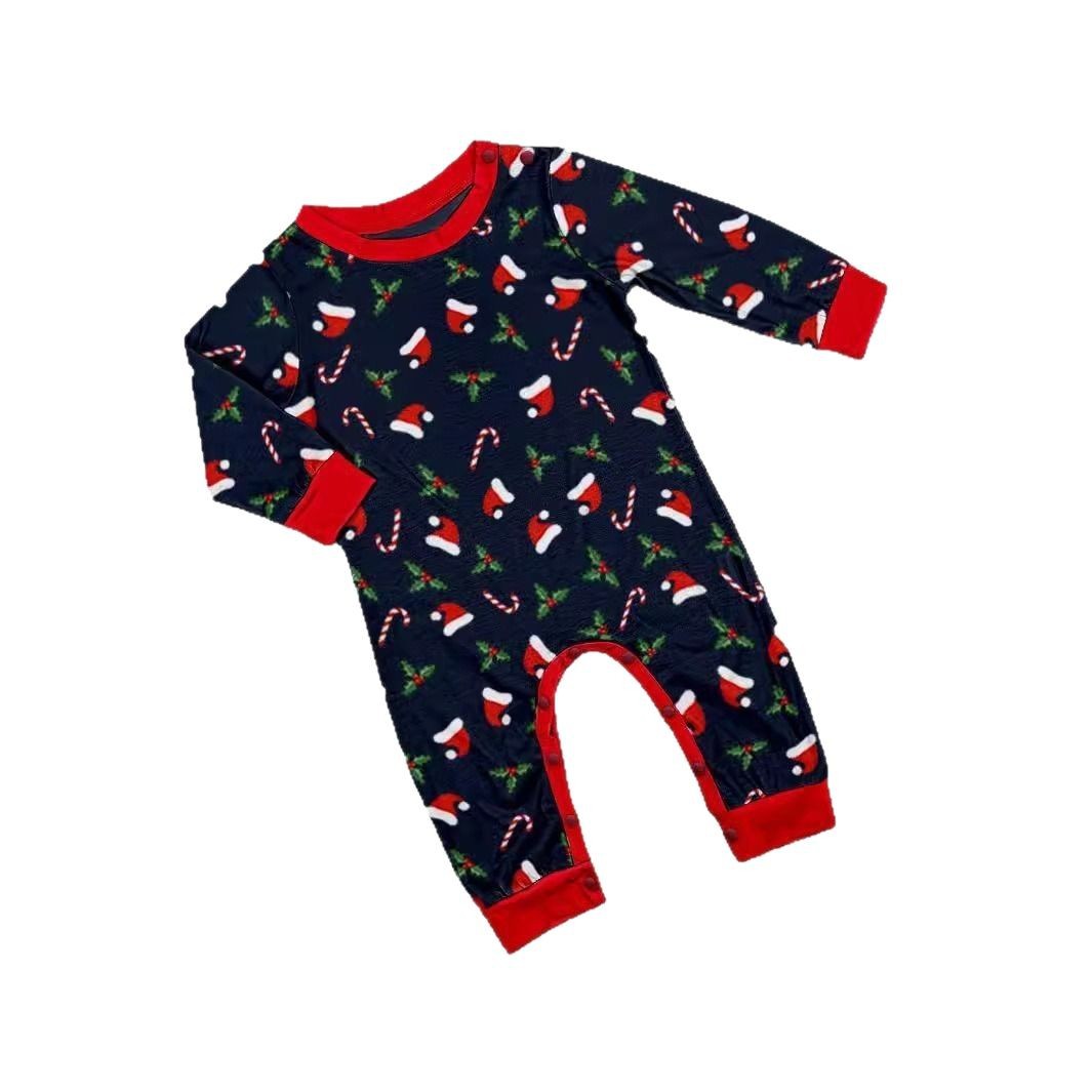 Christmas Family Pajamas, Set with Christmas Motifs