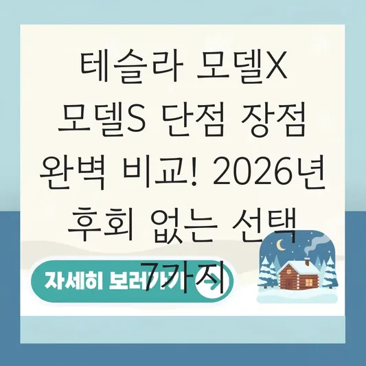 테슬라 모델x 모델s 단점 장점
