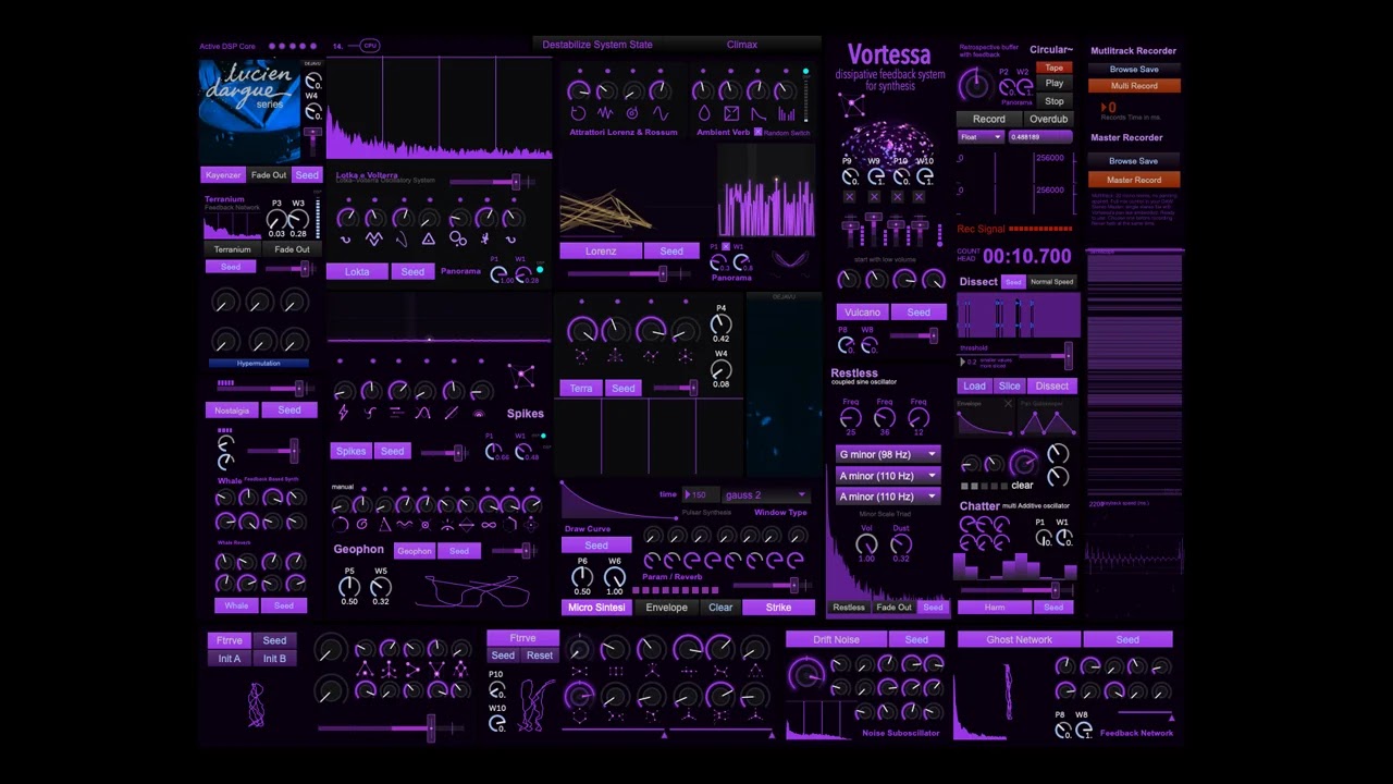 Emi liano Vortessa v3.2 Contemporary Noise Machine Built on Mathematics Max/MSP patch