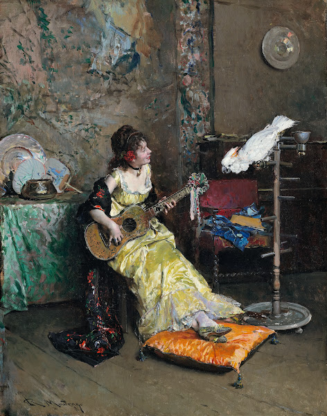 Woman With A Parrot c 1872