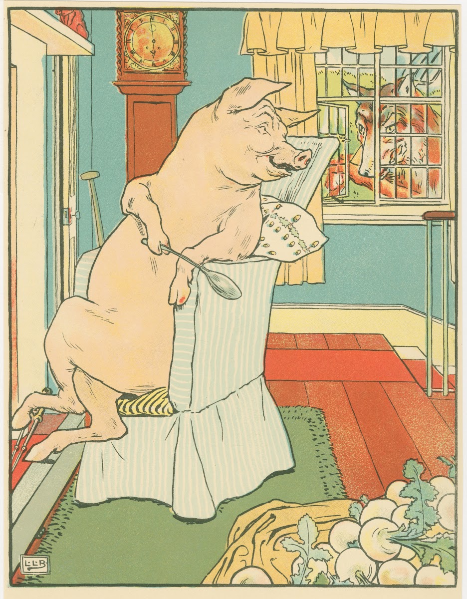 The wolf looks in the window 1904