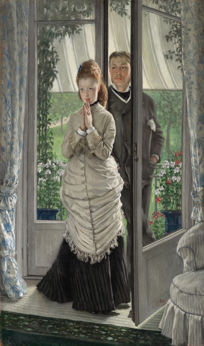 Two Figures at a Door The Proposal 1872