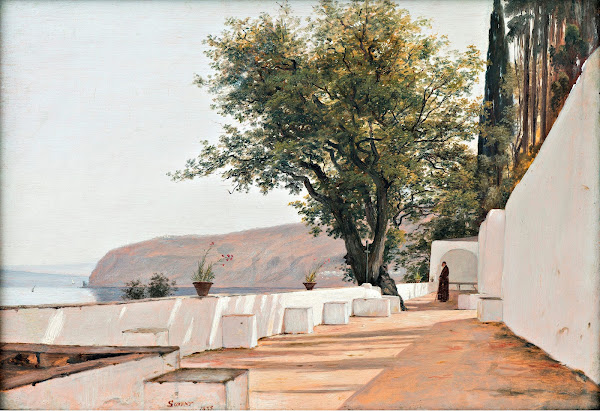 Scene near Sorrento overlooking the Sea 1835