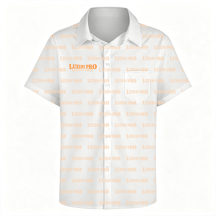 AOP EO Classic Collar Double Layer Shirt (With Pocket, Slub Linen)