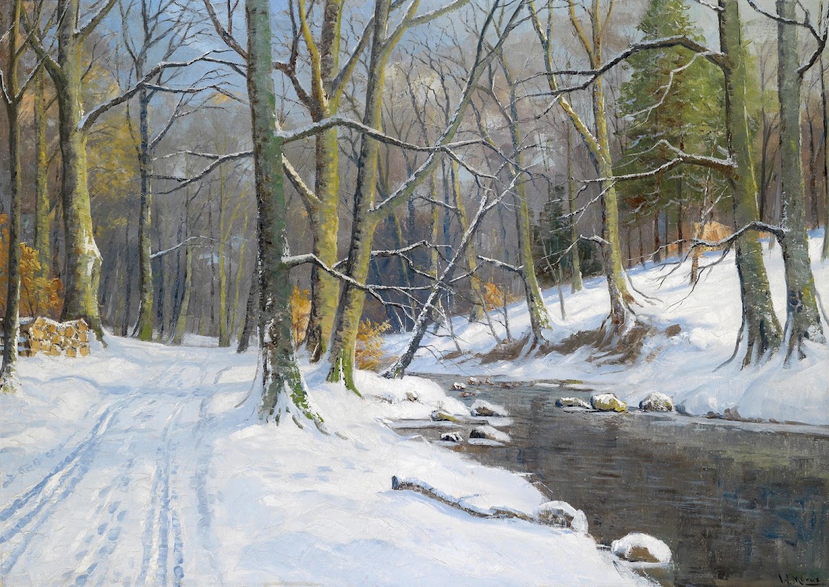 Bachlandschaft im Winter