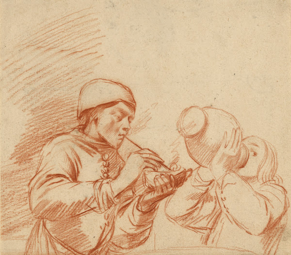 Studies of a Man Smoking and a Man Drinking 16501660