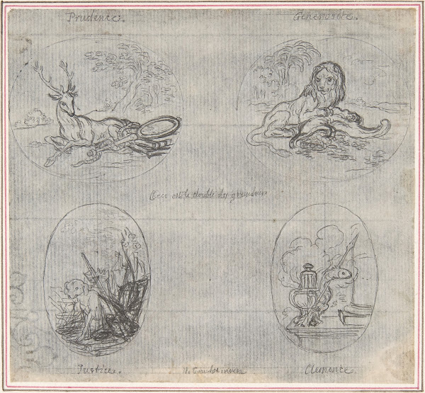 Four Small Allegories 18th century