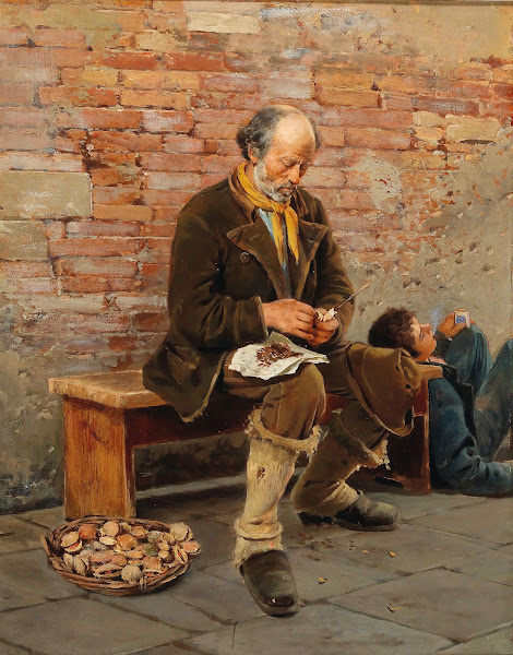 Mussel Seller Taking a Break 1880