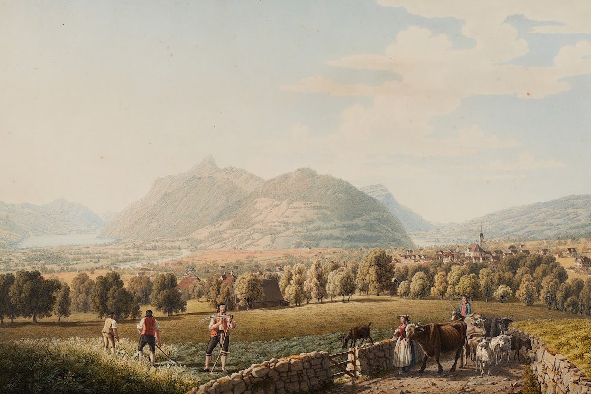 Vue du Bourg de Schwitz