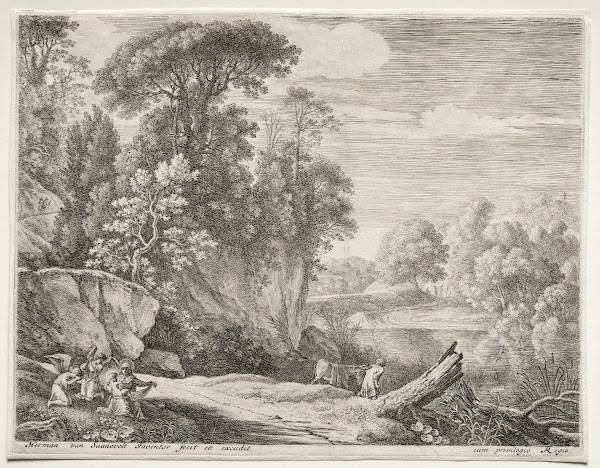 The Donkey Led to the River c 165254