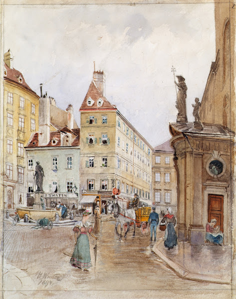 Der Franziskanerplatz in Wien 1899