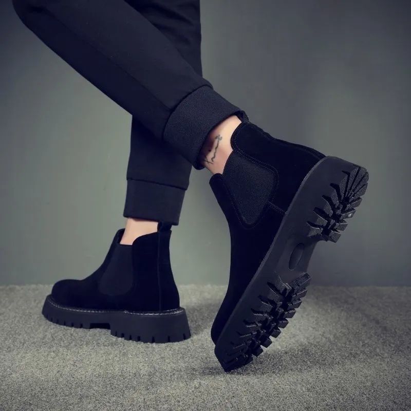 Men's Chelsea Boots, Suede Look, Lined