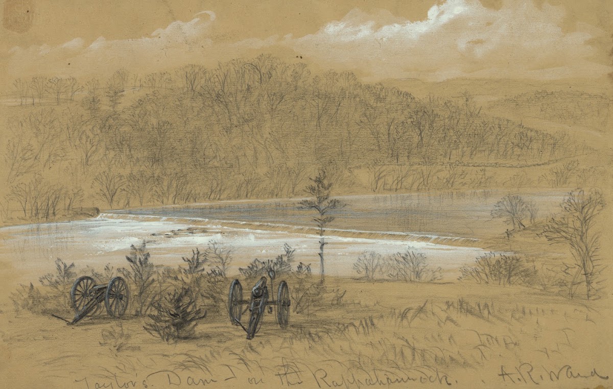 Taylors Dam on the Rappahannock 1860 1865