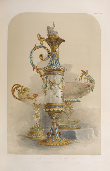 Group of enamelled objects 1851   1853