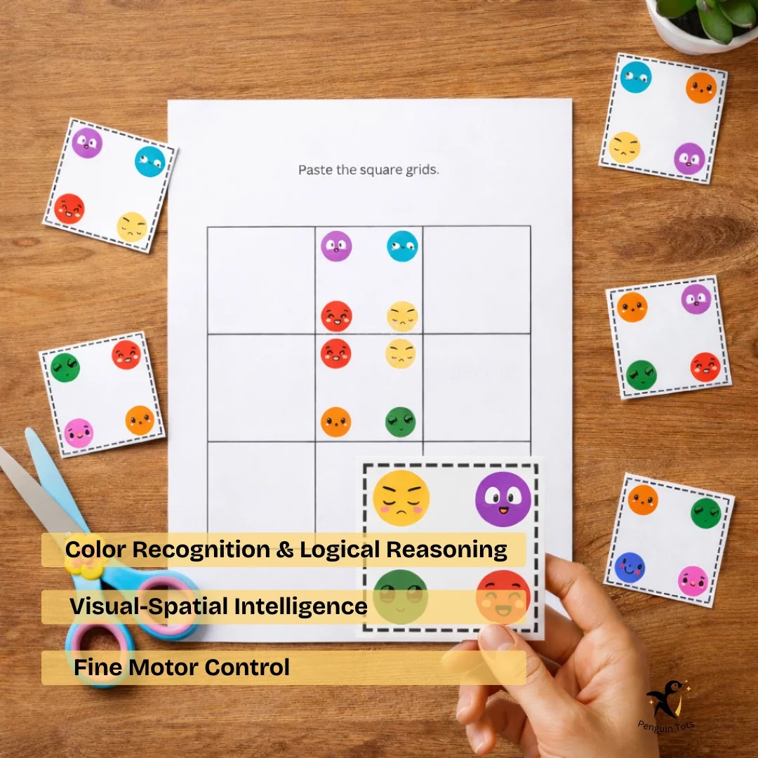 Color Dot Matching Logic Game | Spatial Reasoning, Visual Processing & Problem Solving