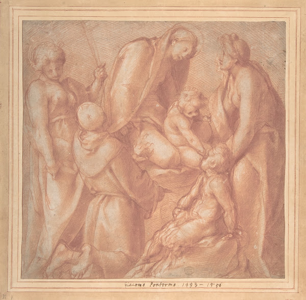 Virgin And Child With Saint Elizabeth The Infant Baptist Saint Anthony Of Padua
